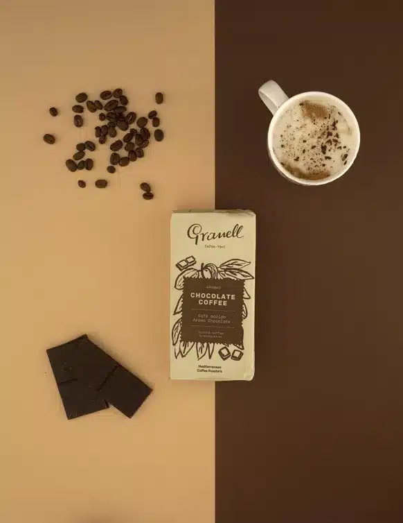 Granell gemalen koffie chocolade