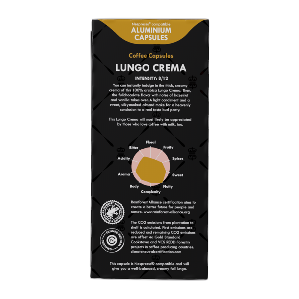 Gran Maestro Lungo Crema cups achterkant