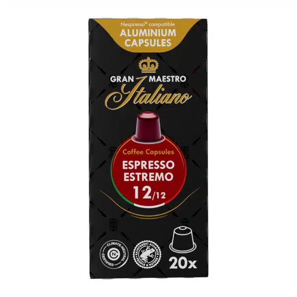 Gran Maestro espresso Estrimo cups