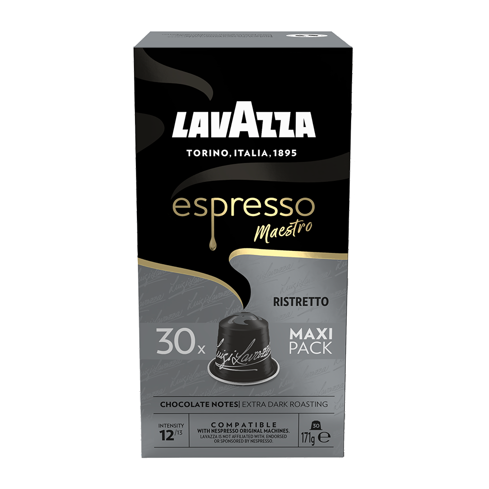 Lavazza Espresso Maestro Ristretto - 30 koffiecups_10 Lavazza Espresso Maestro Ristretto - 30 Koffiecups - Afbeelding 1